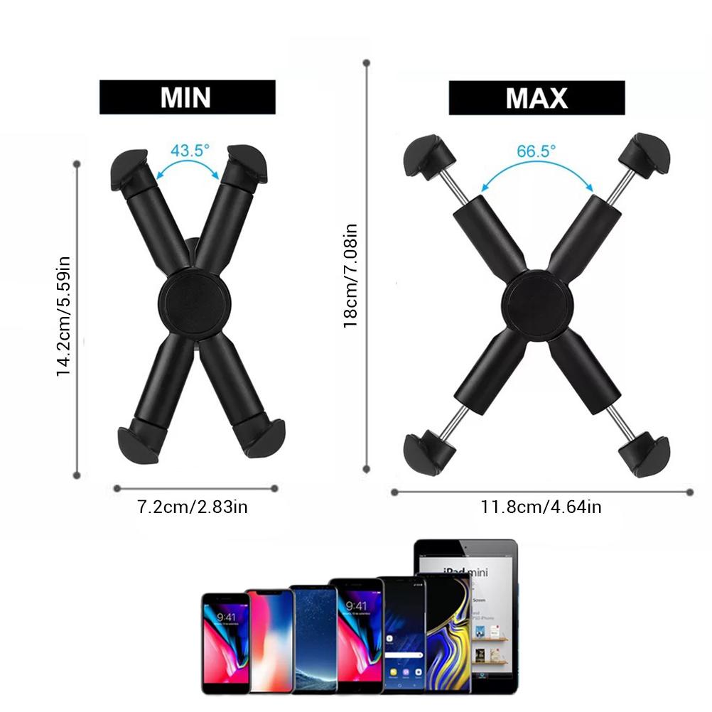 Anti Drop Mobile Phone Bracket 360 Degrees  Rotatable Phone Holder for Motorbike Bike