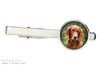 English setter, Lawerack, Laverack - cufflinks and tie with your photo, a suit decoration, men's jewelry from the Art-Dog brand.