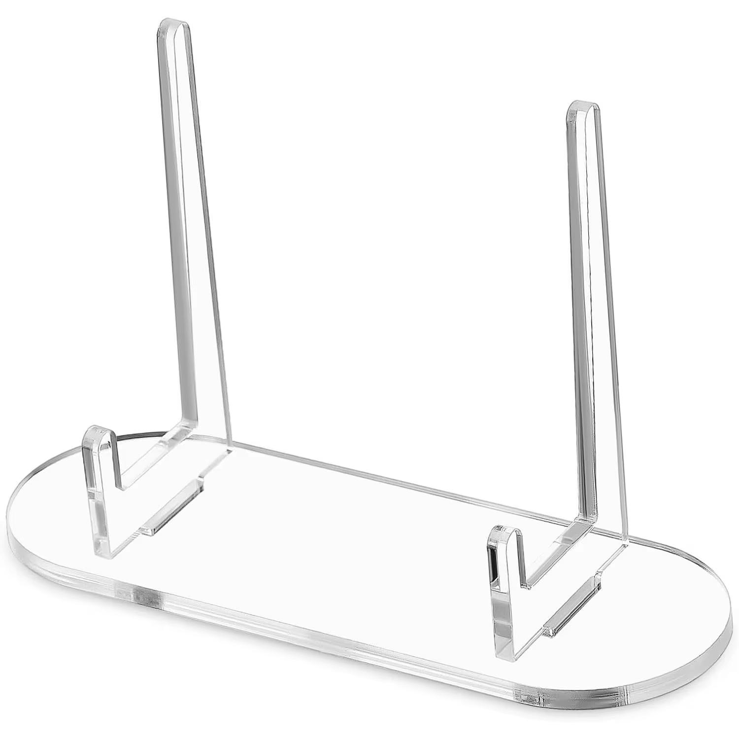 1pc Acrylic Clear Stand Acrylic Easel Display Stand Multi-functional Display Stand For Plate Cards