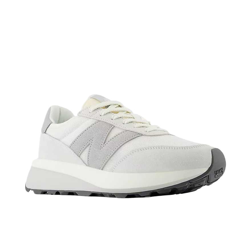 New Balance 370 Comfortable Fashionable Lightweight Mid-Top Running Shoes Unisex Running Shoes Gray White U370AA