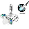 Fits Genuine Copper Charm Bead Luminous Firefly Charm For Women Beautiful DoItYourself Birthday Jewellery Gift
