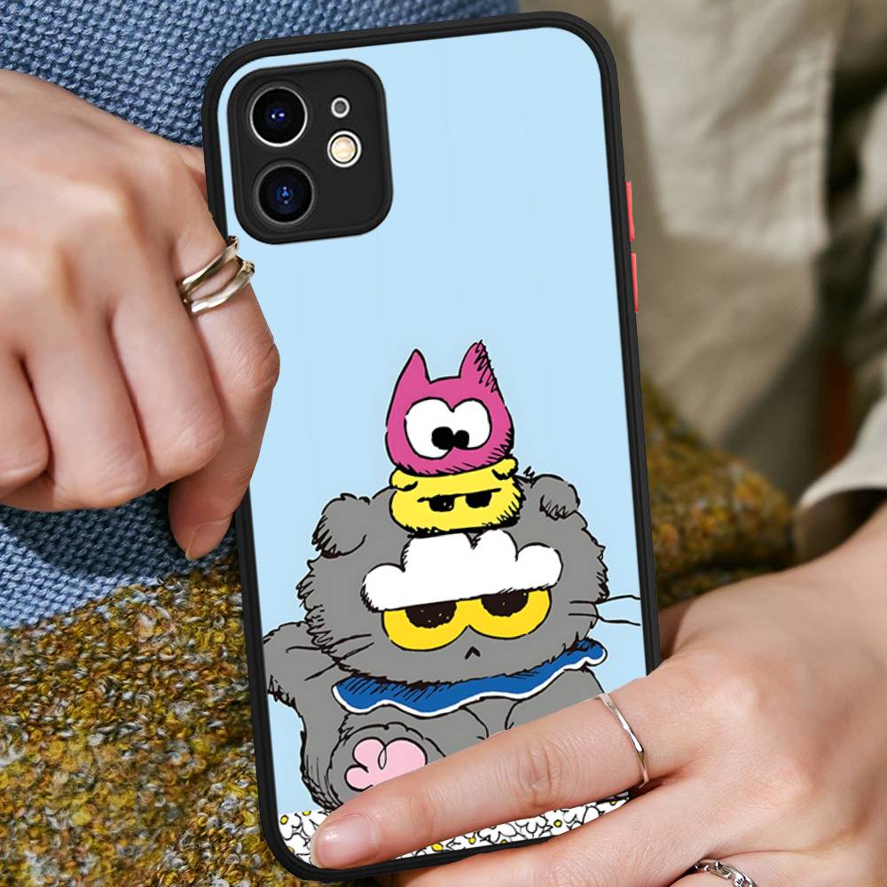 

Cute Z-ZO Friends Matte Translucent Phone Case For Iphone 16 ProMax 15 14 13 12 11 X XS PRO Plus iphone 13pro max