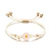 Braccialetti Semplici Girasole per Donna Intrecciati a Mano Moda Colorati Margherita Braccialetto Regolabile Amicizia Buona Fortuna Gioielli Regalo