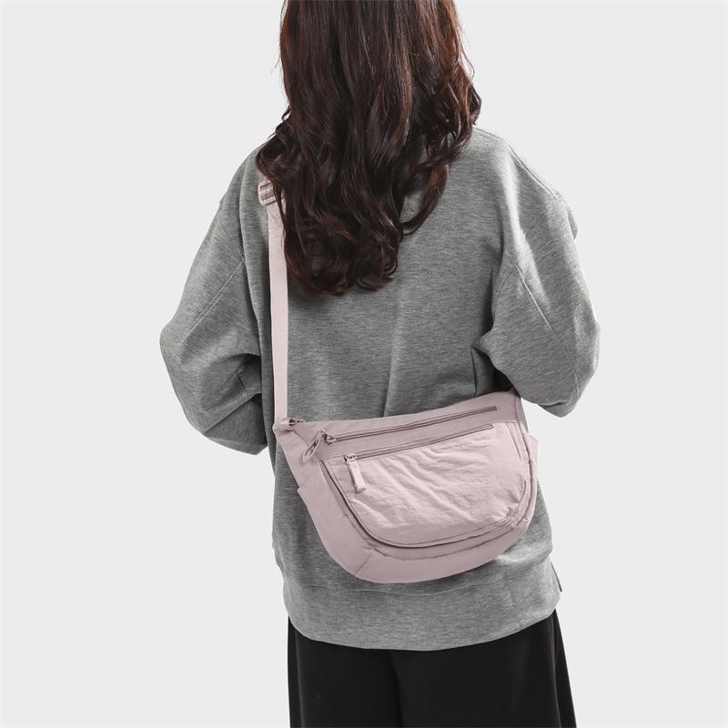 Bolsa Transversal Bolsa de Ombro para Esportes ao Ar Livre Cor Sólida Bolsa Pequena