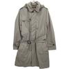 MOORER Brown PREZ-STP Hooded Single Trench Coat Spring Coat coat 46 BrownUsed