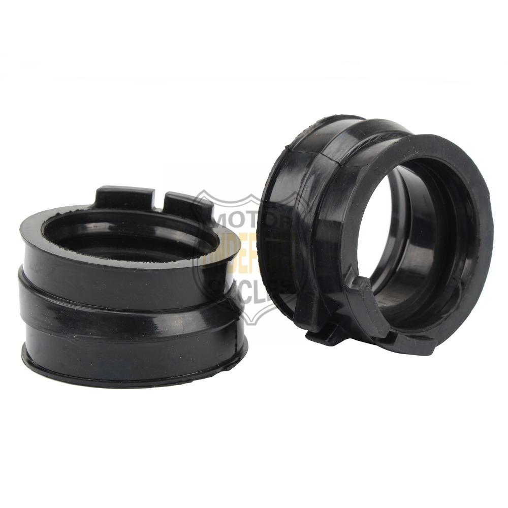 2 Pcs Black Carburetor Intake Manifold Joint Boots Set Glue For Honda XRV750 Africa Twin RD07 Bj. 1993 1994 1995-2003 2002 2001