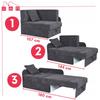 BONI Extendable Sofa, Children's Corner Sofa, GREY Family Meble