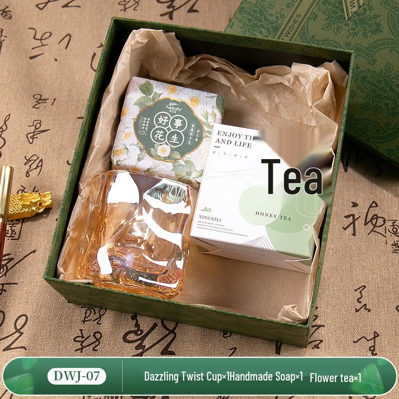 Twist Cup, Soap & Flower Tea Gift Set Set 7