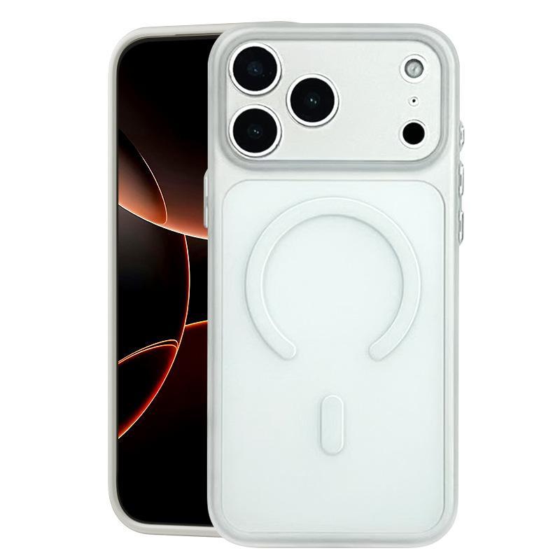 Ultra-thin matte magnetic case is suitable for Apple 17promax magnetic case iPhone16 strong magnetic mobile phone case 15.