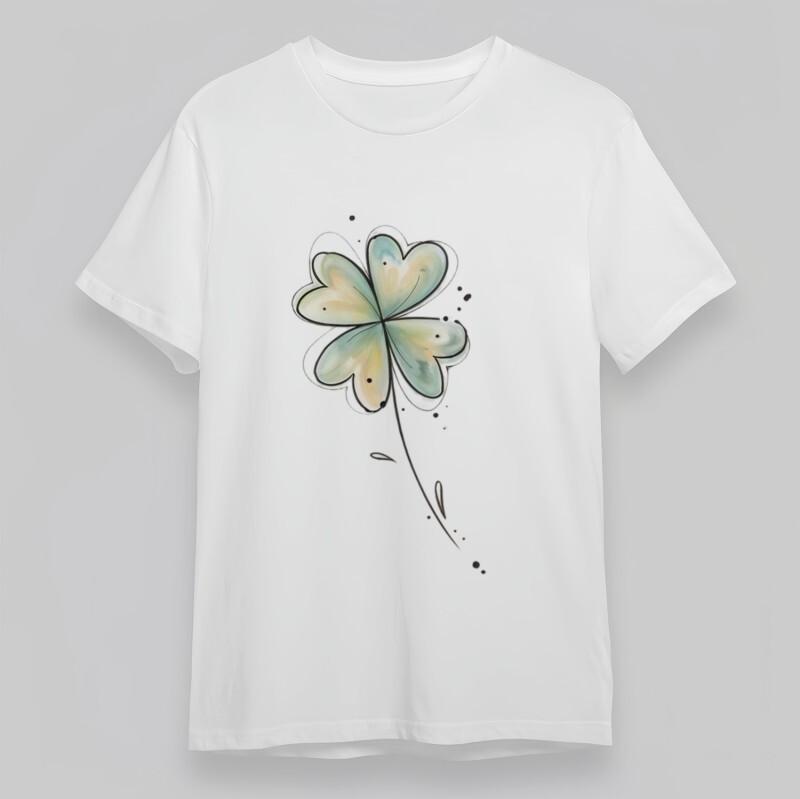 Женская Модная Классическая Футболка Большого Размера Смелый Мазок Разбрызганное Искусство Футболка США S