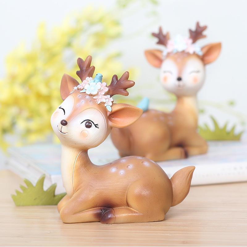 Charming Spotted Deer Car & Home Resin Ornament