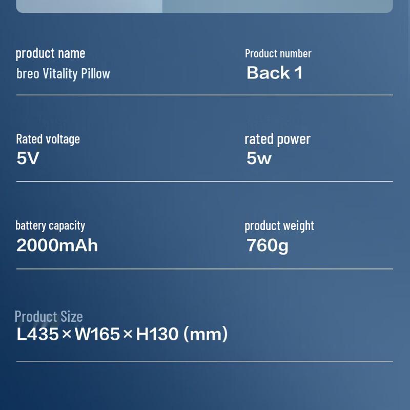 BeRelax Multi-Site Heating Massage Pillow