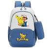 Pokemon Cartoon Printed Backpack Pencil Bag Elementary School Student Junior School Bag Backpack