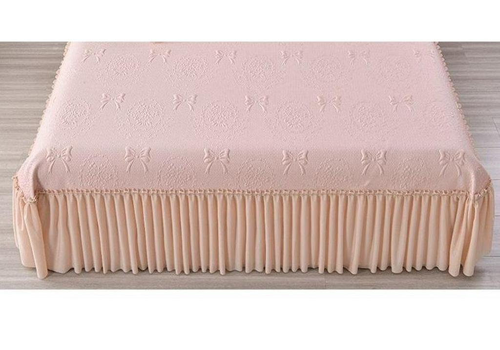 Machine Washable Summer Ice Silk Bed Skirt Cooling Mat Set