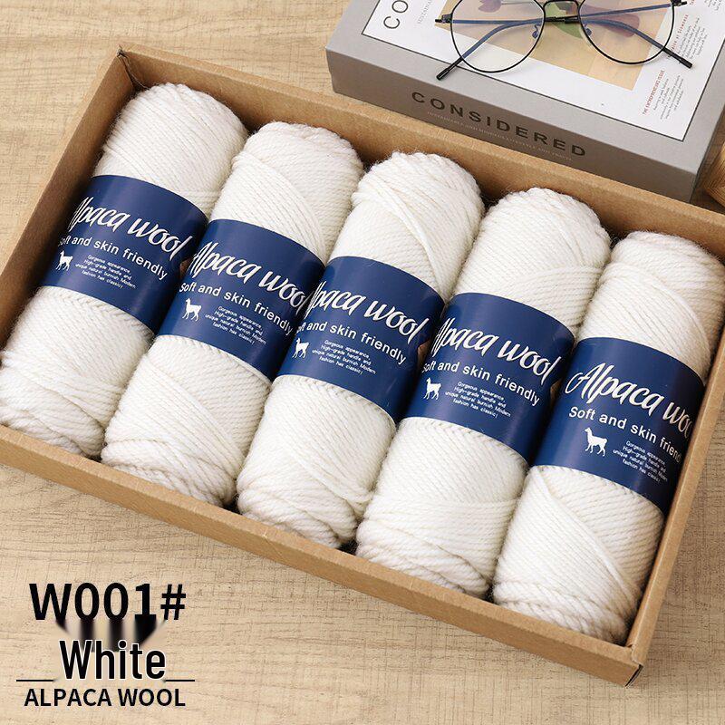 Soft Alpaca Yarn: Comfortable, ideal for hand-knitting scarves and other medium-thick projects.