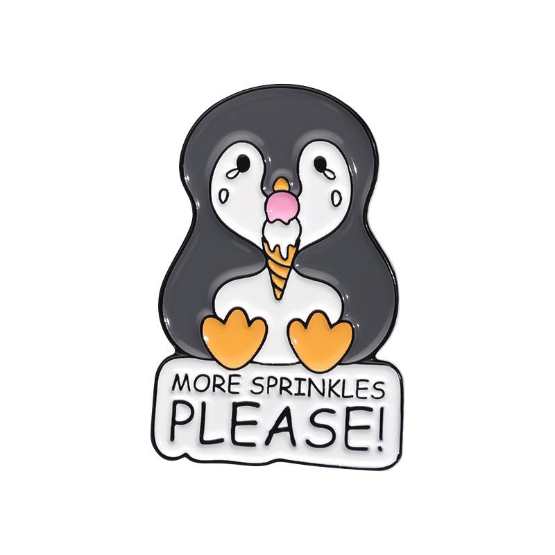 

Themed Animal Creative Letter Badge Fun Penguin Yellow Duck Rabbit Brooch For Accessories Stylish QHXZ132