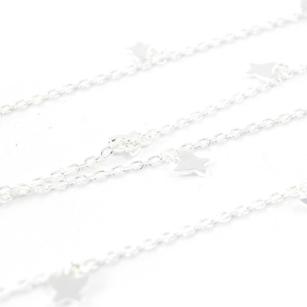 Les Trésors De Lily [H8228] - Collier Argent 'Papillons' argenté (rhodié) - 5x5 mm