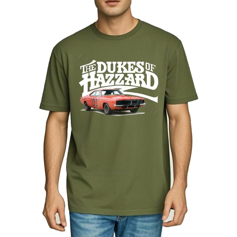 Unisex Teeshirt Short Sleeve Trendy Tshirt The Dukes Of Hazzard Car Vintage Soft Cotton Teeshirt Hiphop Cheap Tshirt Adult