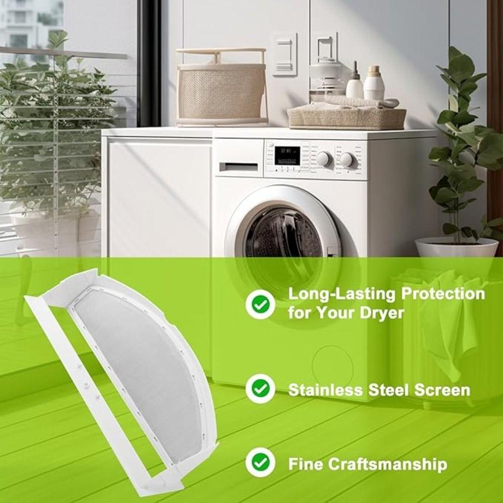 Replacement Lint Trap Screen Filter Compatible with GE Dryer Parts WE18M28, WE18X25100, WE18M30, WE18M53, PS11767017