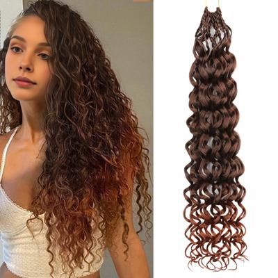 Women Dreadlocks Curly Wig Bohemian Crochet Braiding Hair Deep Wave Synthetic Hair Natural Looking Ladies Long Ponytail Hair Extension