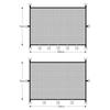 New Retractable Pet Barrier Fences Folding Anti-Escape Pet Safety Gate Mesh with Hooks Dog Isolation Gate Stairs