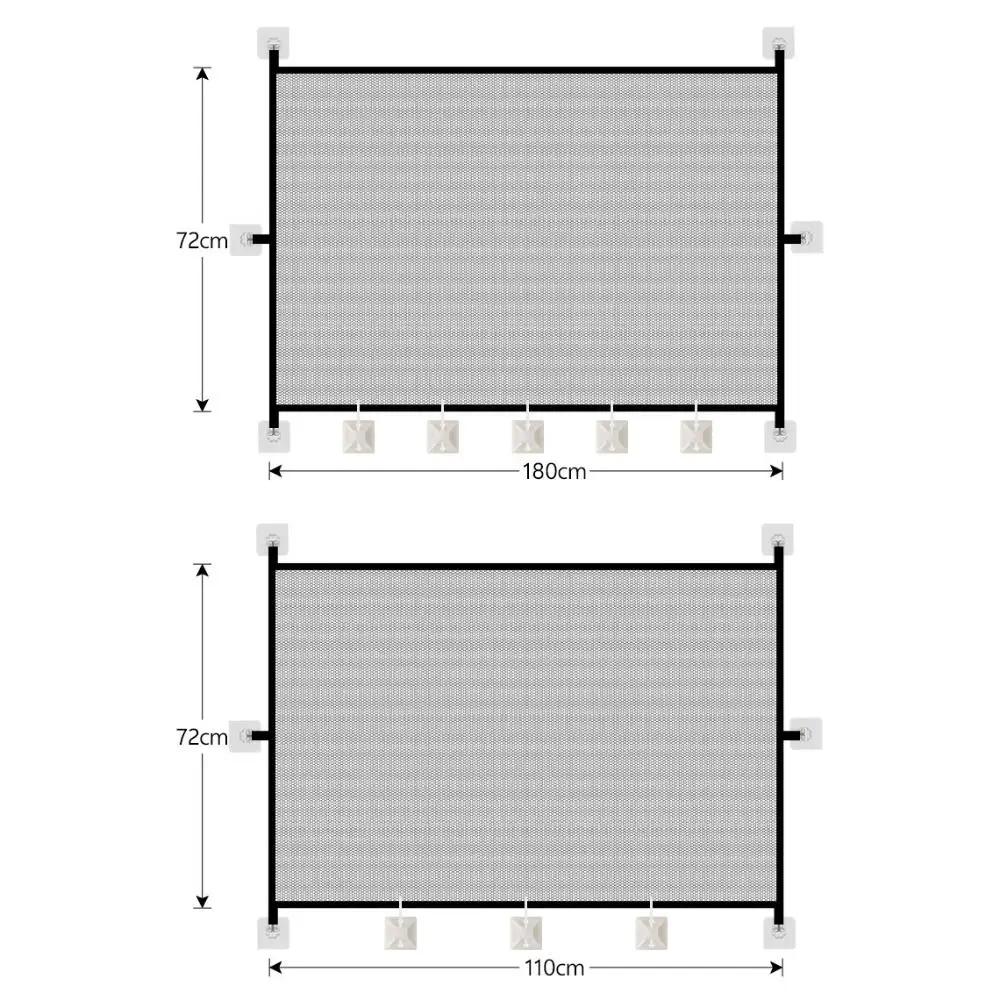 New Retractable Pet Barrier Fences Folding Anti-Escape Pet Safety Gate Mesh with Hooks Dog Isolation Gate Stairs