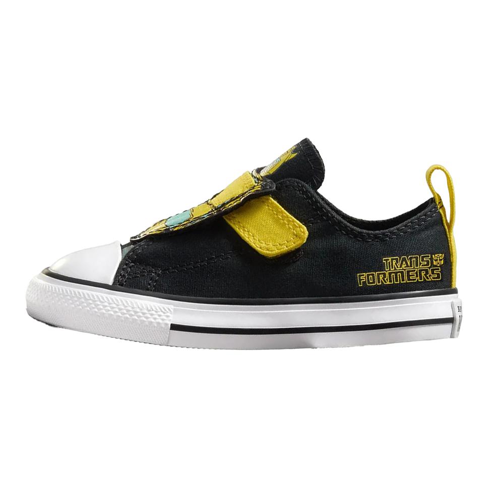 

Трансформеры x Converse Chuck Taylor All Star EasyOn Низкие TD Кроссовки для малышей Бамблби Черные Желтые Красные A11661C 23