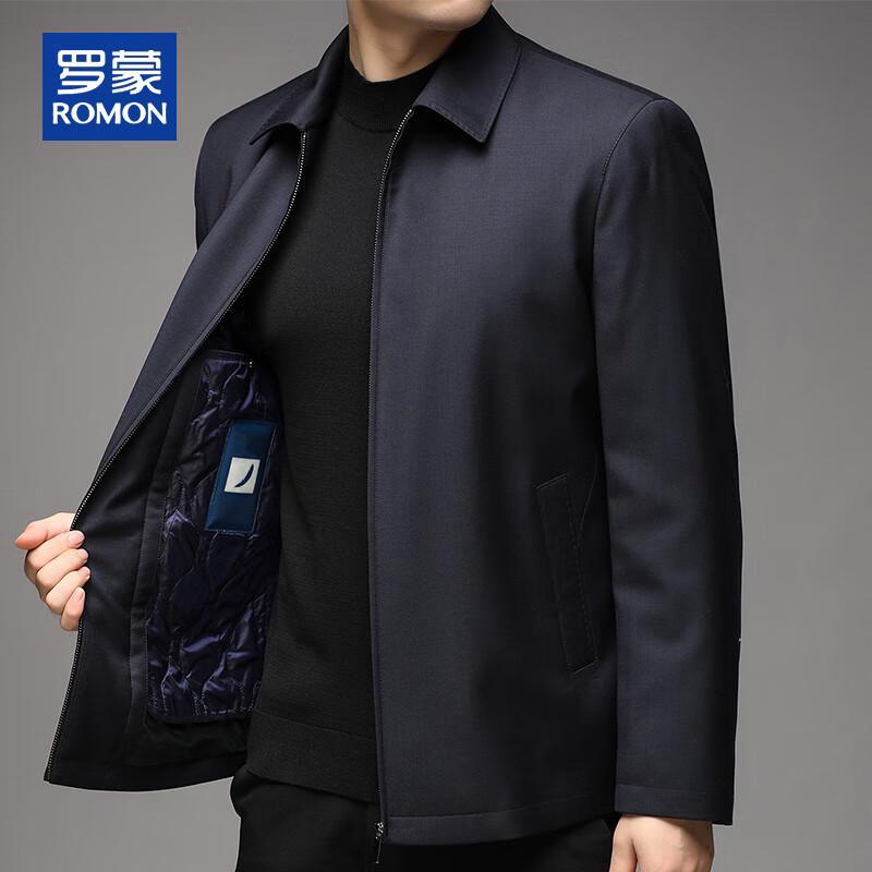 

Romon Men s Executive Wool Jacket with Detachable Goose Down Liner L (175/92A)