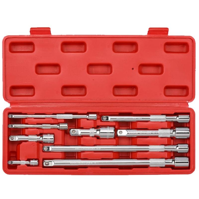 Ratchet Extension Rod 1/4 3/8 1/2Inch Drive Steel Construction Corrosion Resistant For Mechanical Maintenance