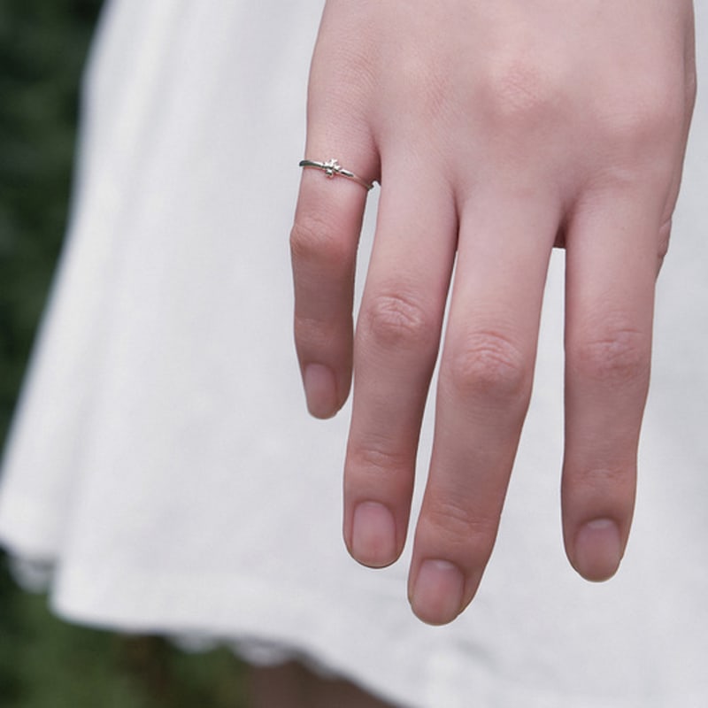 ANOTHER CELL Heart Clover Mono Ring