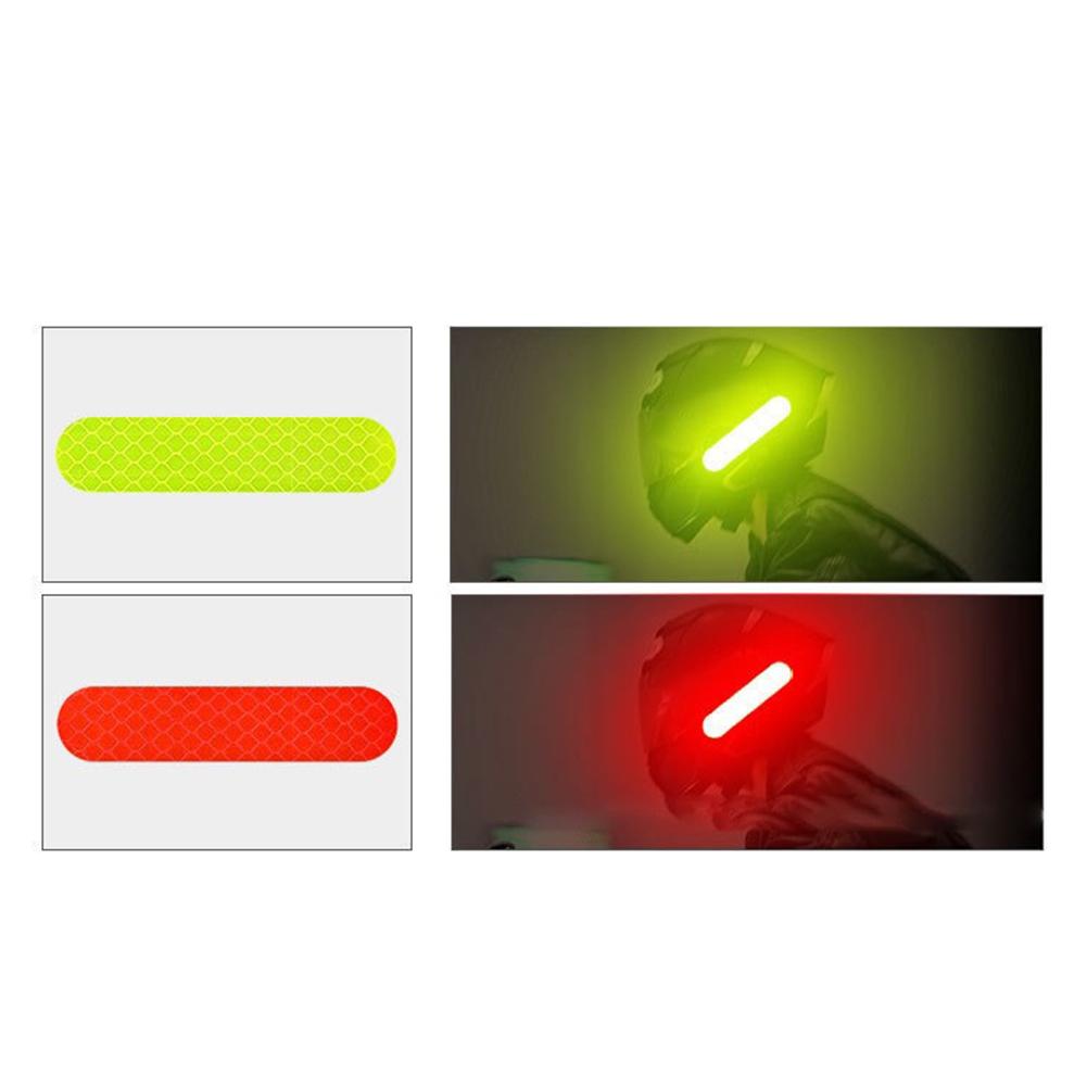 20Pcs Motorcycle Helmet Reflective Sticker Kit Safety Waterproof Reflective Strips For Motorcycle Bike Night Riding