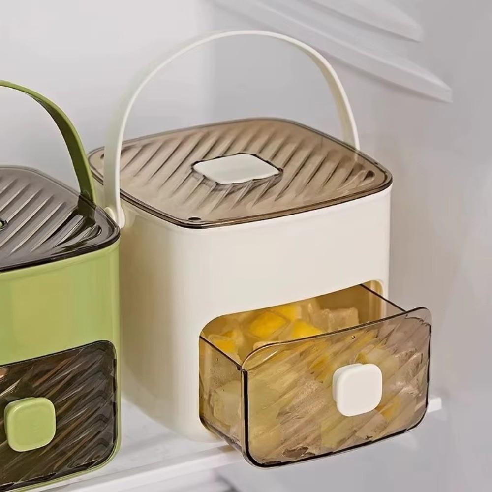 Large Capacity Ice Making Tool with Easy-press Lid Press Ice Cube Tray  Refrigerator Storage