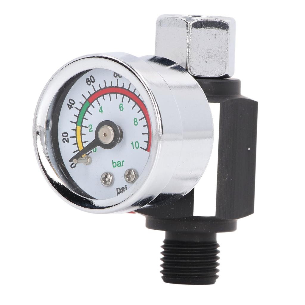 Spray Gun Air Pressure Regulator Aluminum Alloy High Accuracy Adjustment Air Adjusting Regulator Valve 1/4in NPT