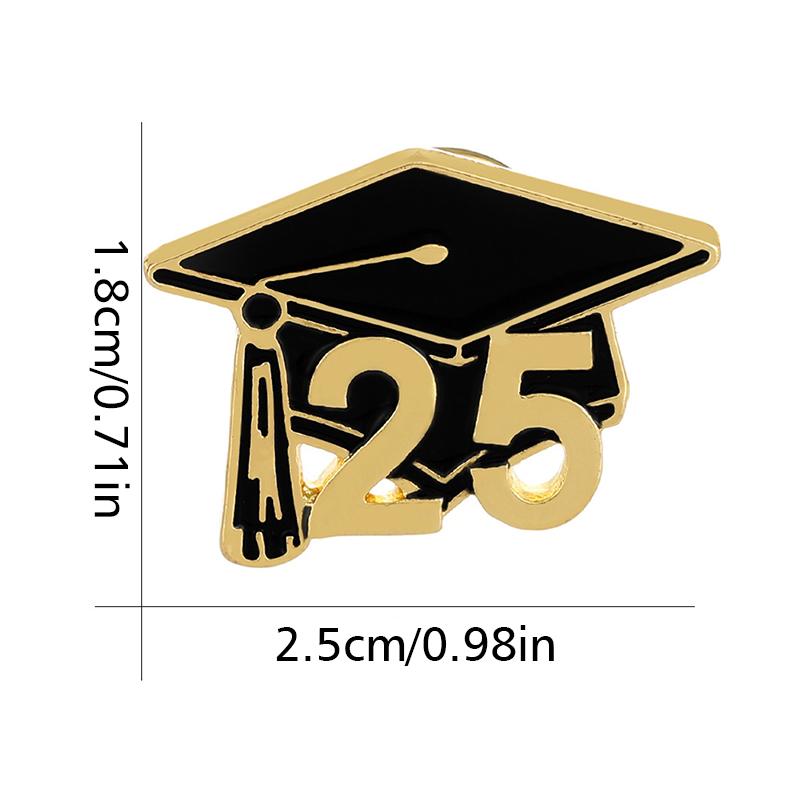 

1Pc Alloy Brooch College Style Styling Bachelor Cap Brooch Academic Occasions Graduation Cap Brooch Gift Giving