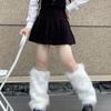 Autumn Winter Women Knee-length Socks Apparel Accessories Japanese Style Socks Furry Leg Warmers