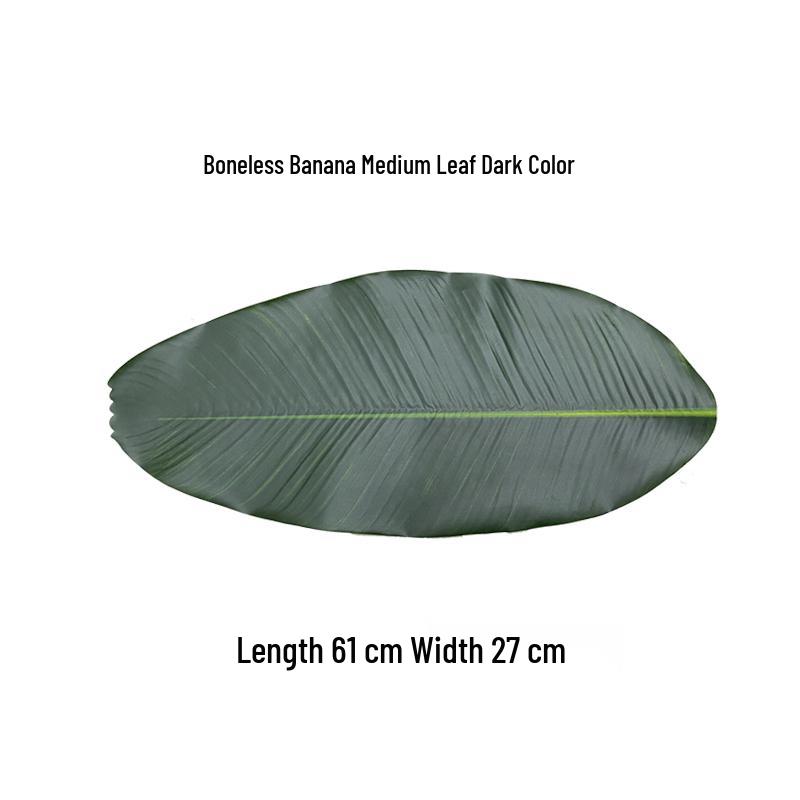 Velké umělé banánové listy - Plastové a hedvábné banánové listy jako dekorace