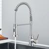 Black kitchen faucet, stainless steel mixer faucet, 360-degree rotating spray nozzle, kitchen sink, hot and cold water faucet.