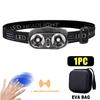 Strong Light Headlamp Mini Led Night Fishing Powerful Torch Head Lamp Outdoor Waterproof Camping Portable LED Sensor Headlamps
