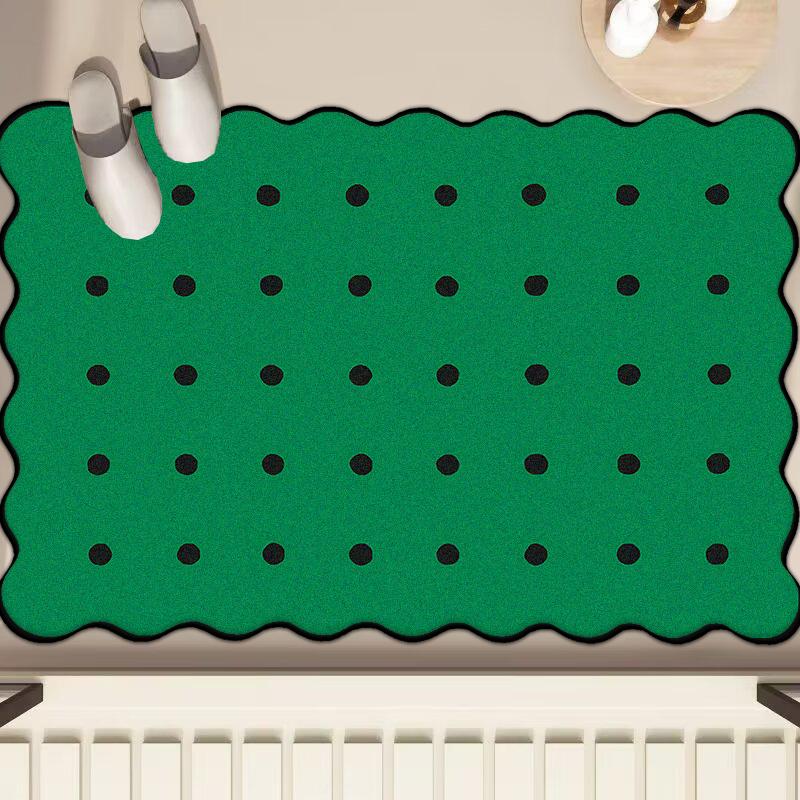 

Fashion Bedroom Bathroom Non-slip Soft Floor Mat Simple Style Decoration Living Room Plush Carpet Lounge Bedside Washable Rug 60x90cm