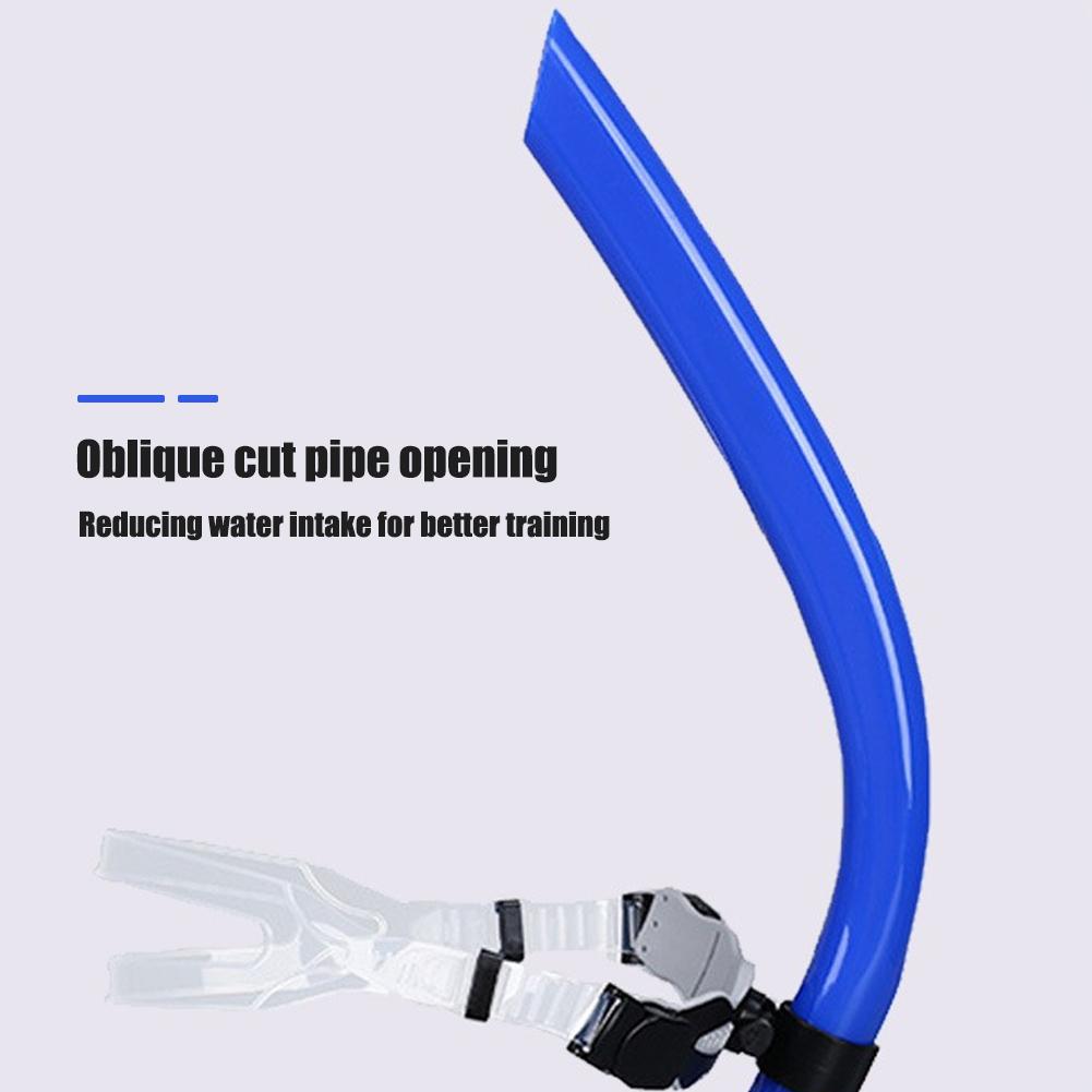 Swimming Front-Breathing Tube Comfortable Snorkel Diving Tube Front Head Snorkel for Snorkeling Scuba Diving Freediving Swimming