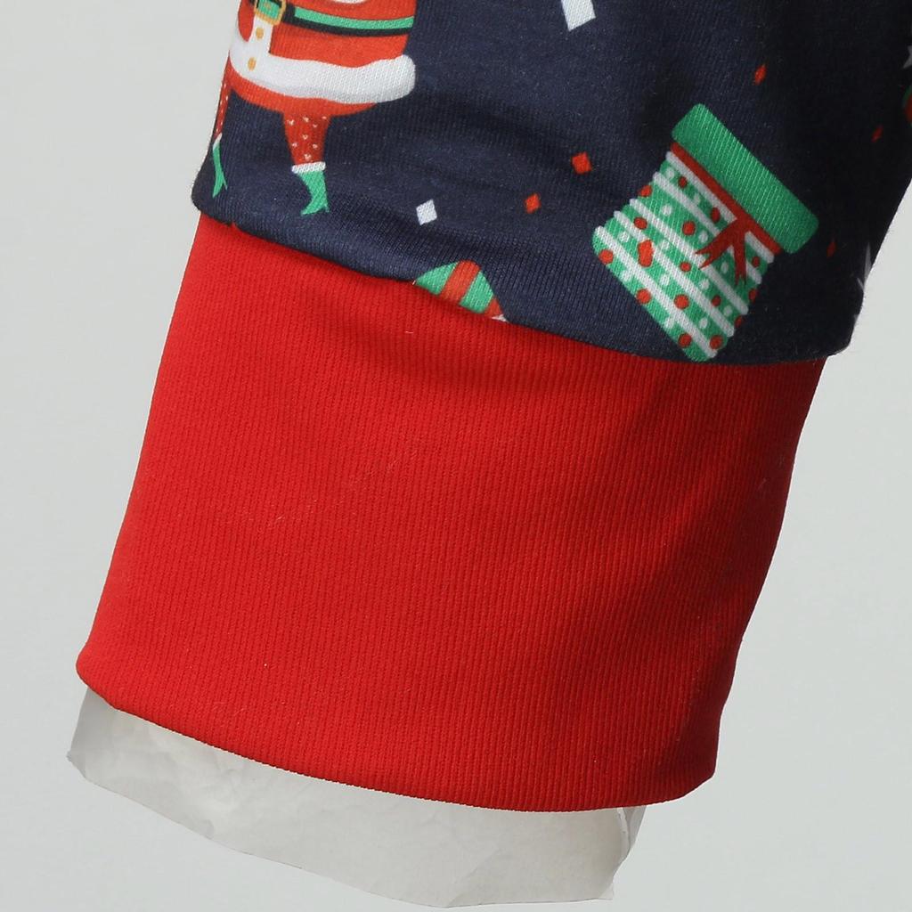 Conjunto de Pijama Mono Navideño Europeo y Americano a Juego para Padres e Hijos para Mujer 2023.