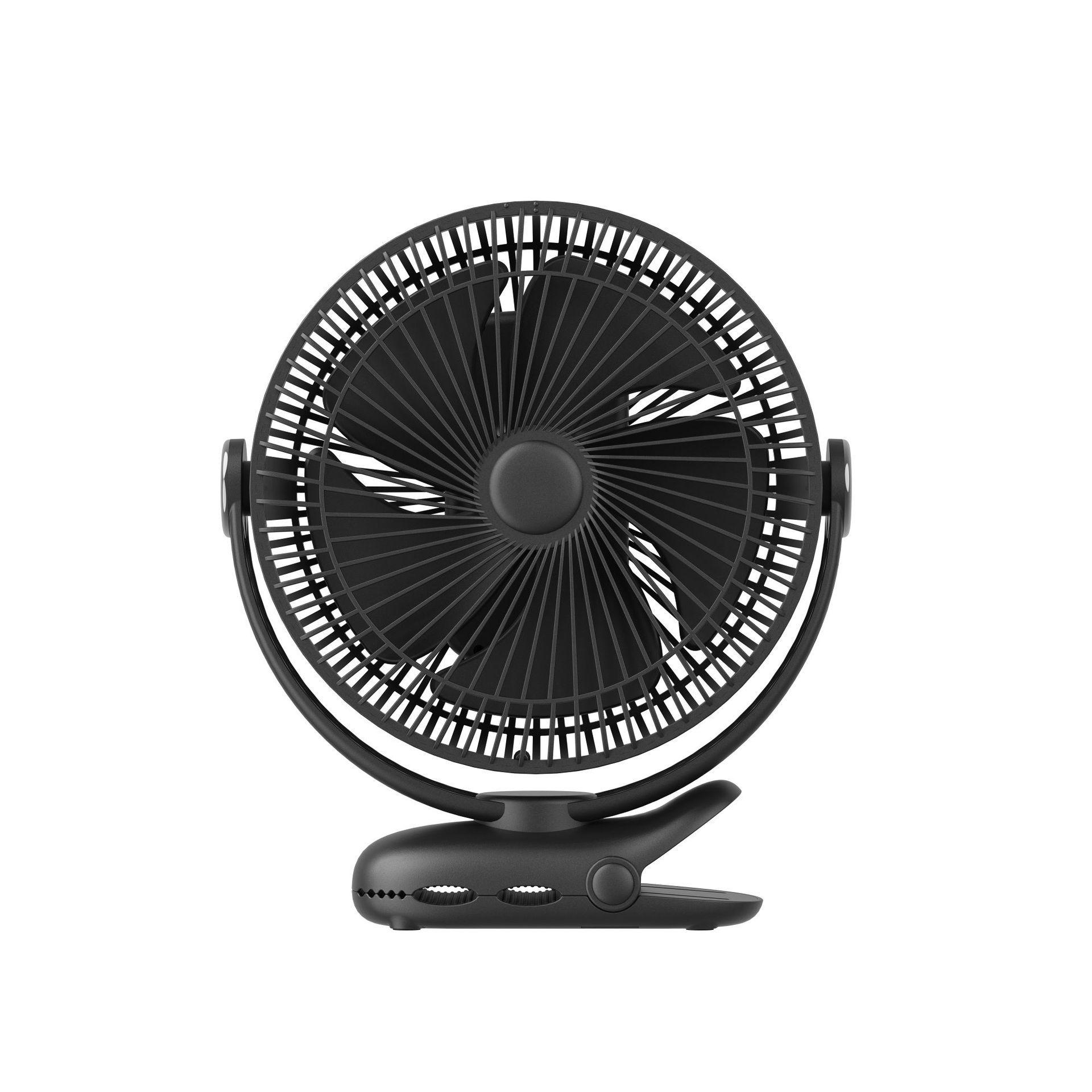 

Portable Silent USB Clip-on Fan with Long Battery Life, 4-Speed Settings for Dorm, Office, and Outdoor Use 228x83x262 mm чёрный