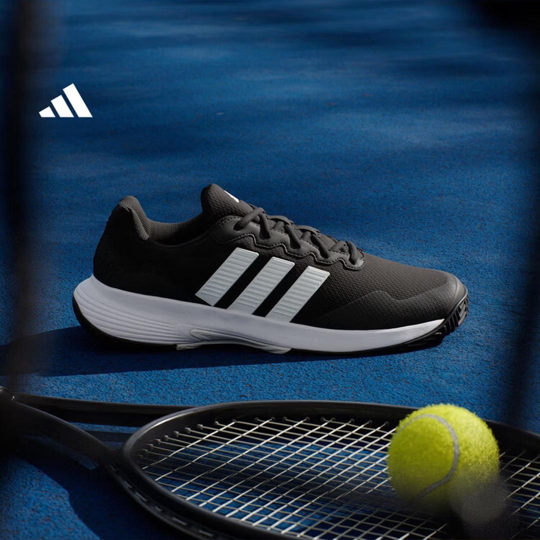 Adidas GameCourt 2 M Удобные низкие теннисные туфли для мужчин - Adidas KI0780 39 чёрный