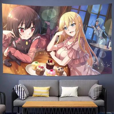 Funny Hot Anime Tapestry Wall Hanging for Bedroom Dorm Living Room Party Holiday Decor Wall Art