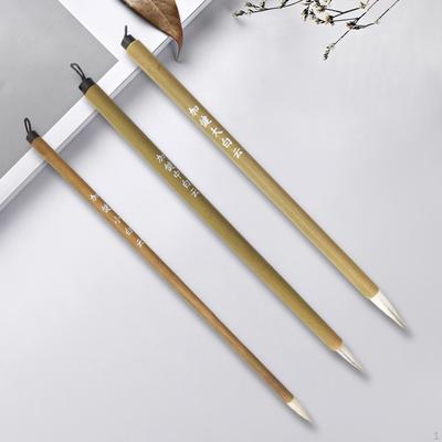 3 Pieces Pottery Brush, Watercolor Painting Calligraphy Portable Ceramic Glaze Brushes