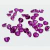 Natural Pink Ruby Loose Gemstone 24 pcs Untreated Heart Cut 7x7 mm for Jewelry Making and Crafts