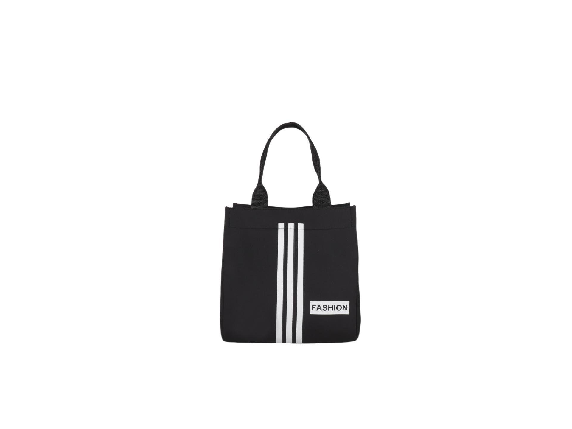 

2025 Stylish Large-Capacity Lunch Tote for Commute – Handheld and Simple Storage Design чёрный