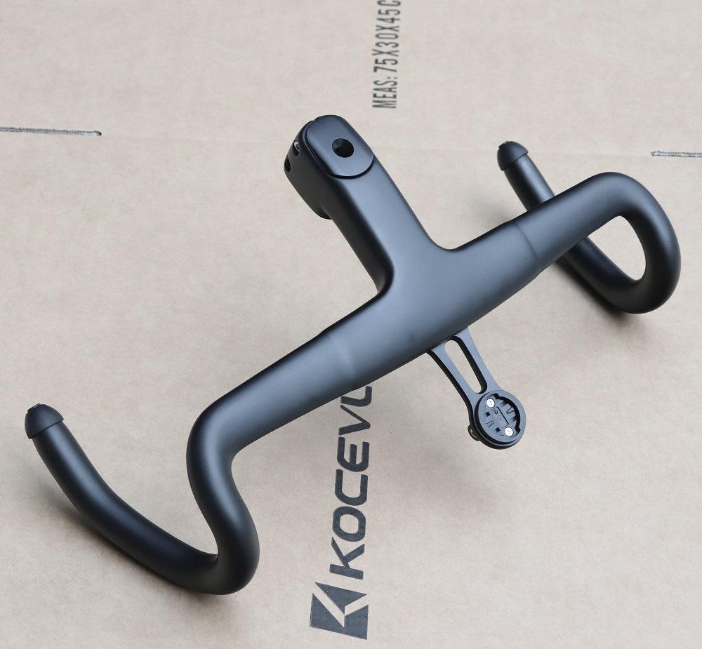 KOCEVLO K05 Full Carbon Gravel One-Piece Integrated Drop Bar with Internal Routing and Spacers