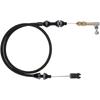 Universal Throttle Cable Stainless Steel 24" For Mopar Rubber Ford GM and More