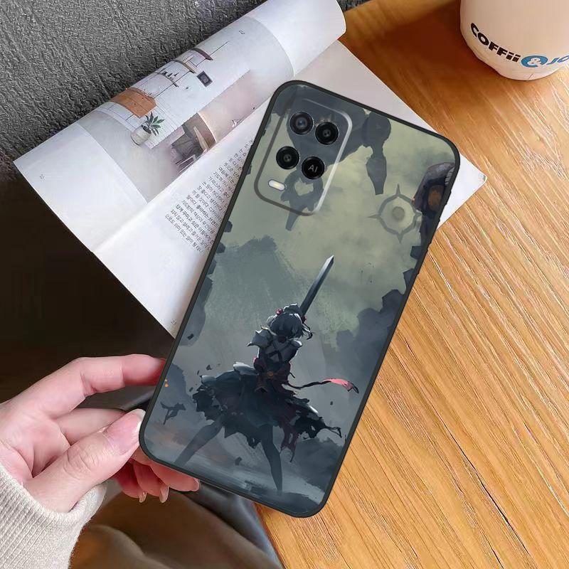 Noelle Genshin Impact Case For Oppo A18 A38 A74 A94 A54 A58 A78 A98 A80 A60 A40 A96 A76 A16 A15 A17 A57 A5 A6 Pro